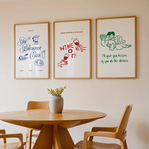 Wine Themed Printable Poster – Funny Modern Wall Art, Minimalist Wine Glass Illustration, 50x70 cm Digital Download