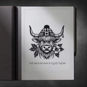 Schlaf Bildschirm Vorlage für reMarkable | Der Berg ist jetzt ruhig Digitales Cover | e Ink Wallpaper für Kindle Scribe Kobo Elipsa 2E