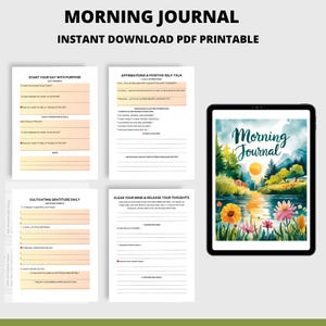 Morning Routine Printable Planner | Miracle Morning PDF | A4 Digital Instant Download