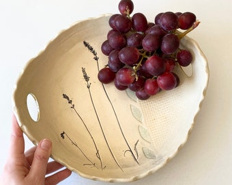 Large  Serving Bowl with Handles