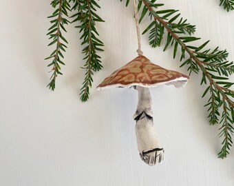 Mushroom ornament