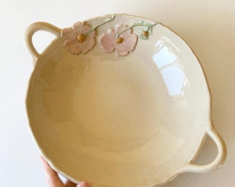 Large  Serving Bowl with Handles