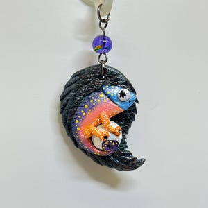 Chamelon Süße handgefertigte Halskette aus Polymerclay