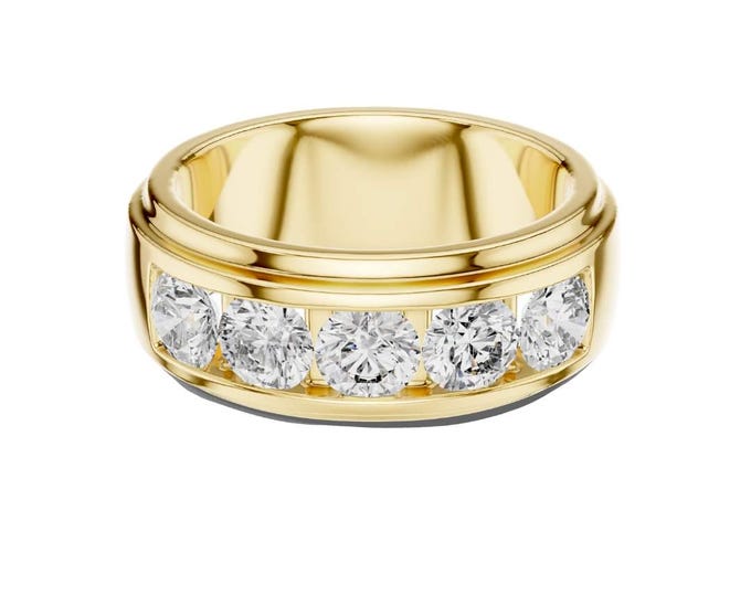 Wide Band Moissanite Statement Ring Sterling Silver& Gold Elegant Cocktail Ring Timeless Jewelry for Special Occasions and Everyday Glamour