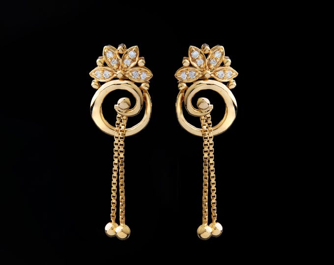 0.30 CT Round Cut Button Prong Moissanite 14k Solid Yellow Gold Diamond Earring Studs Earrings Wedding Anniversary Gift For Her.