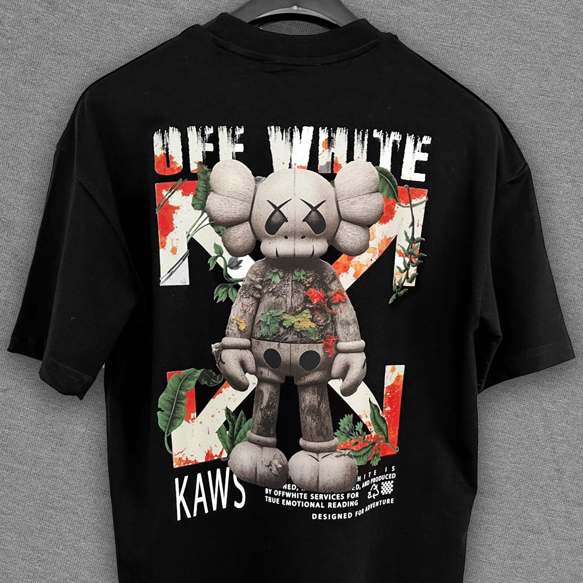 KAWS GRAPHIC T-SHIRT #2 ホワイトSサイズ KAWS Carries Two Smaller Tshirt KAWS Clean Slate Tee Shirts S-3XL