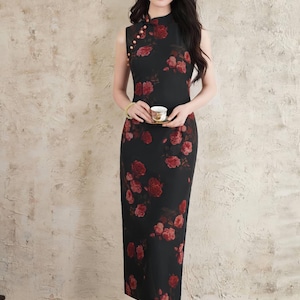 See Through Qipao - Etsy