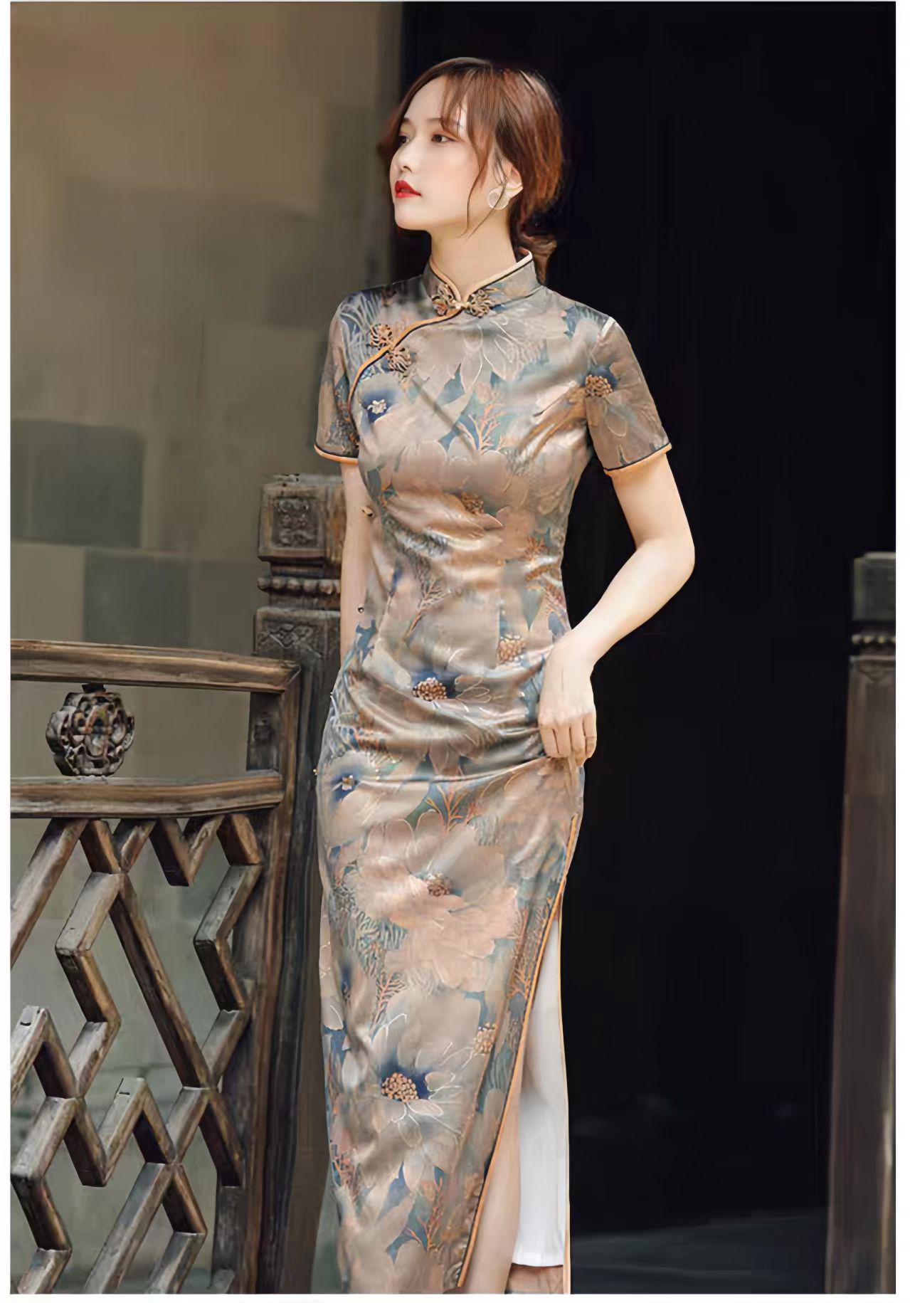 green emerald velvet dress SLATIOM Oriental Evening Dress Chinese Style Women Elegant Qipao Sexy Long  Robe Retro Vestido Wedding Party Cheongsam (Color : A, Size : M Code) :  Amazon.co.uk: Fashion