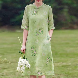 asian casual dresses Amazon.com: Summer Casual Dress Traditional Chinese Clothing Retro Improved for Women s1 XS: Clothing, Shoes & Jewelry