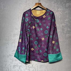 Elegantes Tang Anzug Hemd-Frühling Sommer Orientalische Seidenhemd-Elegant Tang Stil Bluse für Sie -Asian Style Geschenk