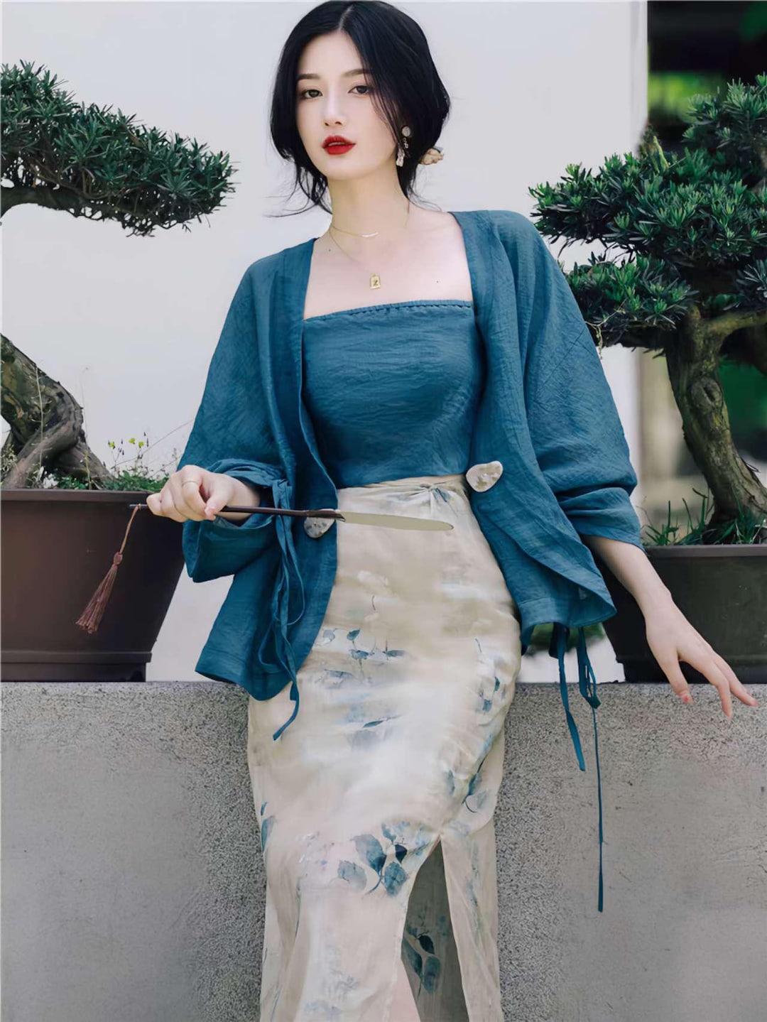 Hanfu Set 3 Piece Hanfu Set, Linen Cotton Hanfu, Chinese Summer Outfit,vintage ...