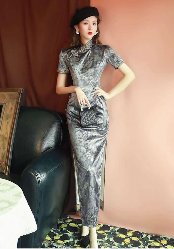 sachin and babi light blue dress AIBEIJIAN Party Prom Dress Wedding Party Cheongsam Oriental Evening Dress  Chinese Style Women Elegant Qipao Sexy Long Robe Retro (B,M code) price in  Saudi Arabia | Amazon Saudi Arabia main image 1