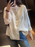 Elegant Tang Suit Shirt, Spring Summer Oriental Silk Shirt, Elegant Tang Style Blouse for Her, Asian Style Gift, Tea Ceremony Wear, Vintage