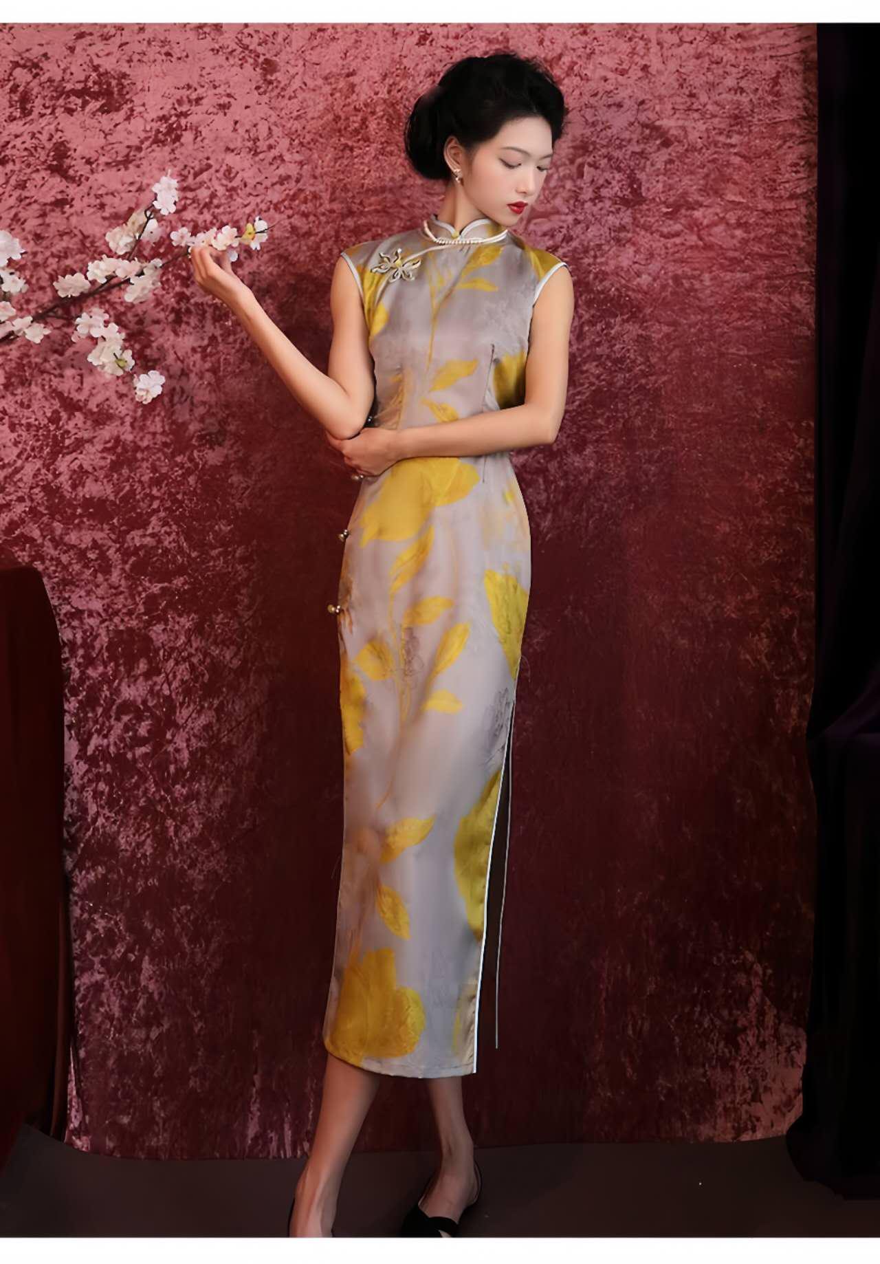 Gold Asian Dresses - Etsy