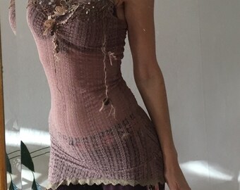 dusty purple lace dress