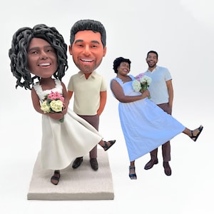 Customized couple bobbleheads,bobblehead wedding cake toppers,fun couple bobbleheads,Christmas gifts,anniversary bobbleheads,birthday gifts