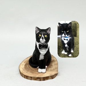 Custom Cat Wedding Cake Topper, Personalized Cat Statue, Wedding Cake Topper, Pet Birthday, 3D Dog Statue, Dog Statue, Pet Birthday