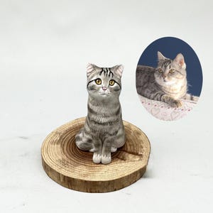Custom Cat Wedding Cake Topper, Personalized Cat Statue, Wedding Cake Topper, Pet Birthday, 3D Dog Statue, Dog Statue, Pet Birthday