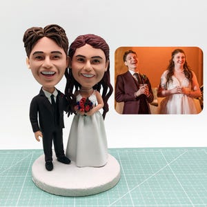 Custom Wedding Bobblehead,Custom Bobblehead Wedding Cake Topper, Custom Figurine, Personalized Wedding Gifts, Custom Wedding Statue