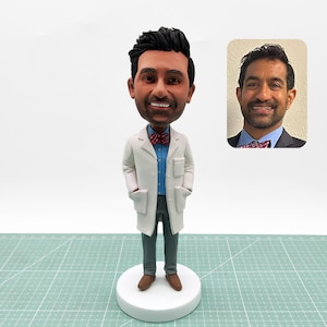 Bobblehead personalizzati a forma di dottore, regali unici per lui da dentista, statuette bobblehead personalizzate a forma di dottore, statuette personalizzate a forma di infermiere