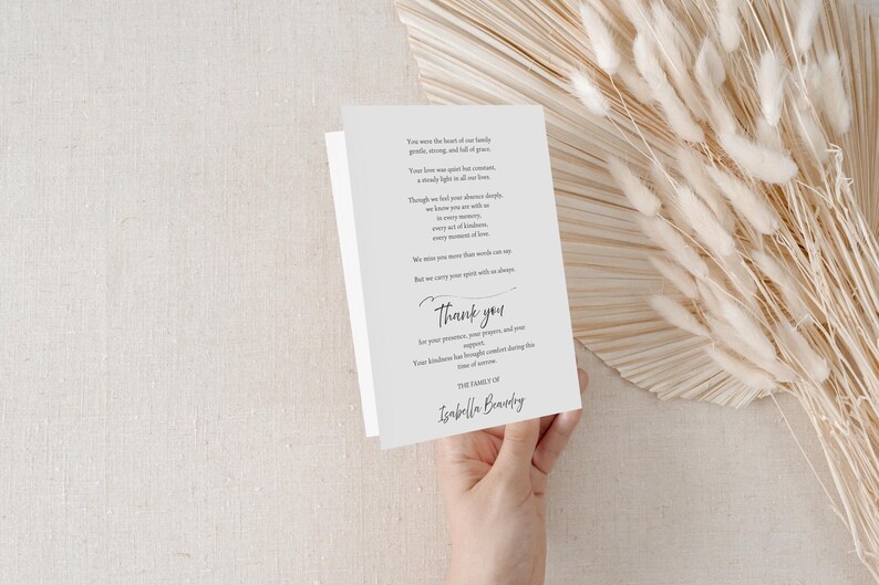 Editable Funeral Program Template Canva Celebration of Life Program