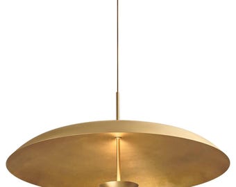 Lampada da soffitto moderna in ottone a filo: lampada in stile Sputnik