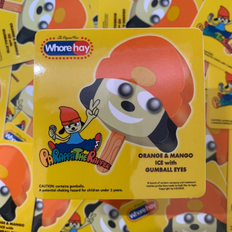Parappa the Rapper Sticker: Video Game Ice Cream Truck, Waterproof ...