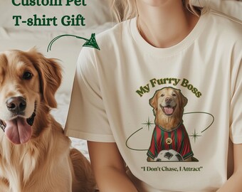 Custom Pet Tshirt Funny Dog Photo Tee Pet Lover Tee Comfort Colors Shirt Gift Dog Owner Apparel Personalized Puppy Clothing Dog Mom Present