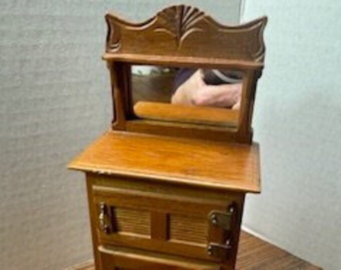 Dollhouse Icebox With Mirror 112 Scalehas Etsy