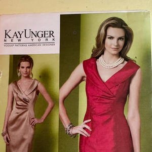 Vogue Pattern V1182 Semi-Formal Dress 8-14 UNCUT
