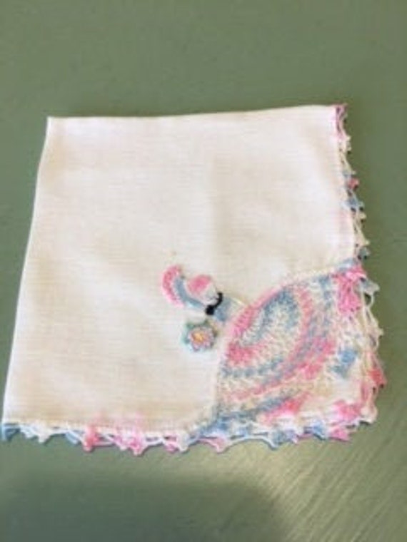 Southern Lady Crochet Hanky - Crinoline Lady - Sou