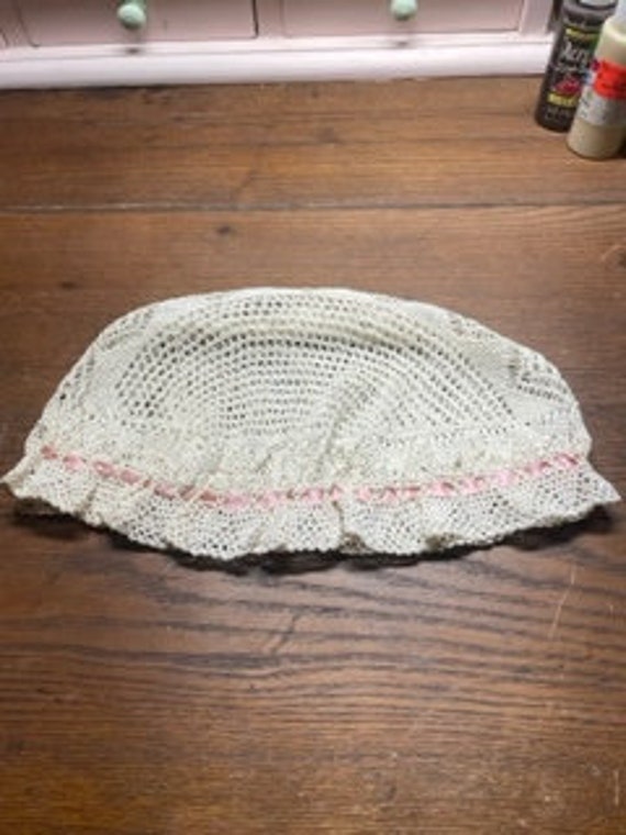 Antique Crochet Ladies Night Cap - Beautiful - image 1