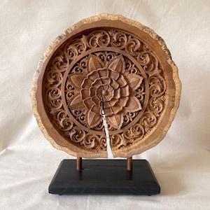 Carved Wooden Decor, Abstract Wood Sculpture , Carved Art Wood Statue, Handcrafted, Home Decor, Oak Wood, Interior, Gift