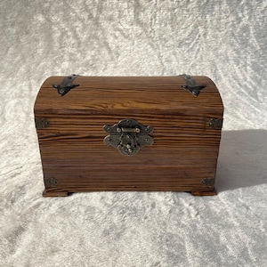 Handcrafted wooden chest,Jewelry Box,Pine wooden box, Vintage Jewelry Box,Customized Wood Box, Treasure chest, Home decor, Unique Gift