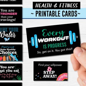 Encouragement à la salle de sport d'entraînement * Téléchargement numérique * Carte de défi de perte de poids, Inspiration, Suivi de la perte de poids, Perdre du poids