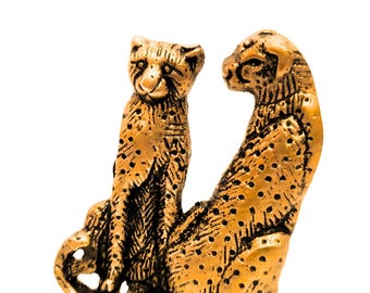 Tiger and Tigress Drawer Knobs Animal Lovers Cabinet Pulls, Jungle Wildlife Theme, Premium Knob for Dresser, Kids Room Boho Home Decor Knobs
