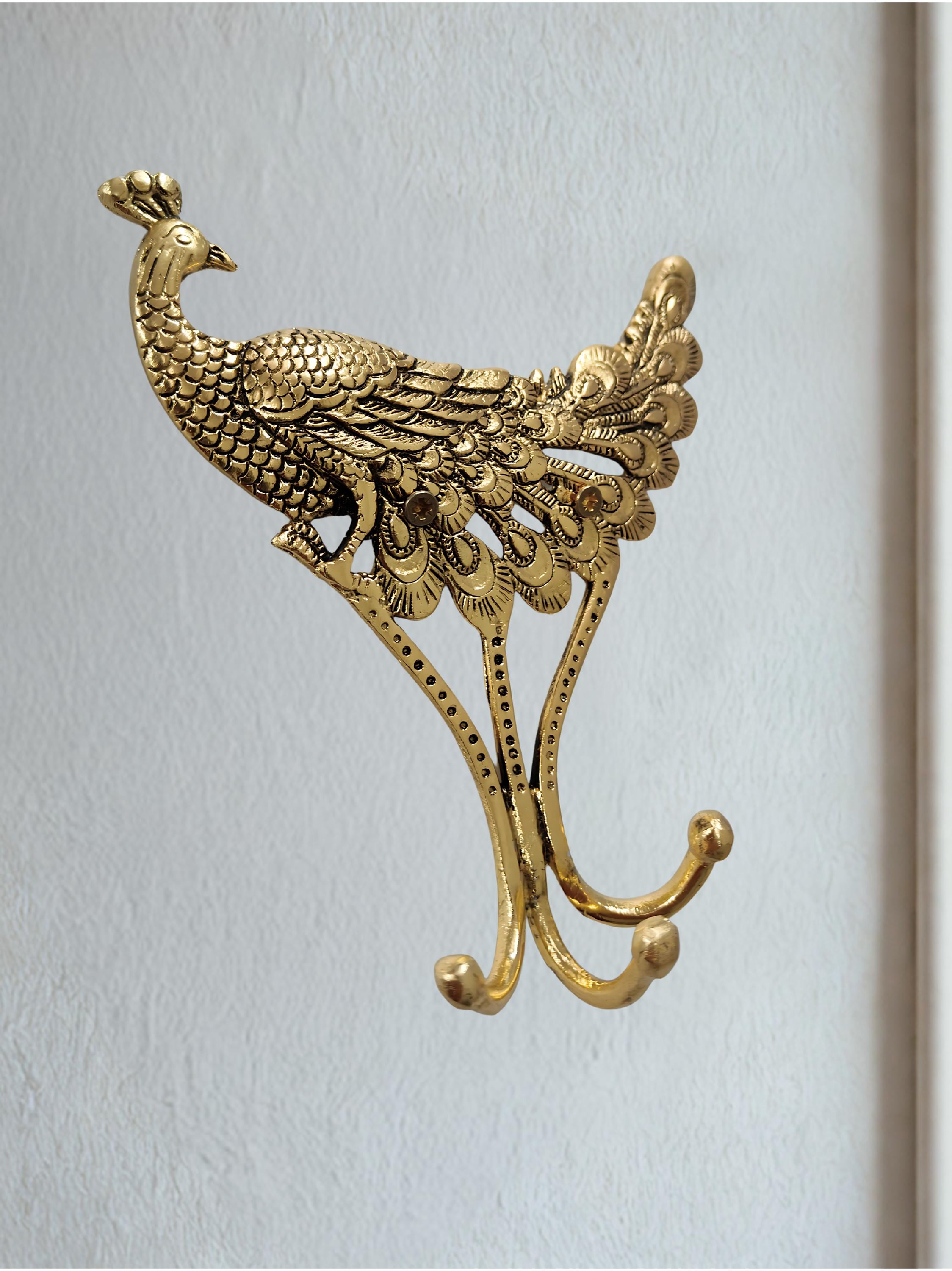 Vintage Peacock Wall Hooks, coat hook, wall hooks, key holder, vintage hook, handmade hook, entryway, bathroom hook, rustic, farmhouse decor