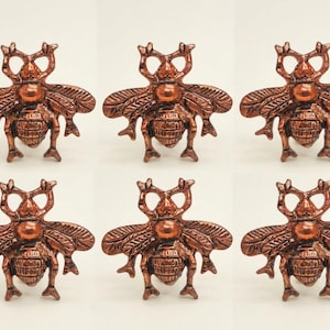 Antyczny Uchwyt Pszczoła, Gałka Szuflady Szerszeń. Gałka Meblowa Trzmiel, Klamka Osa, Okucie Szafki Gałka Owad Pszczele Uchwyty Szuflad