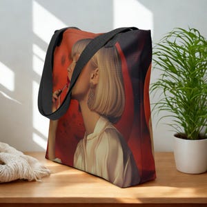 Luxury Aesthetic Tote Bag – Elegant Art Handbag, Fashion Gift for Women, Gift for Mom, Gift for Her