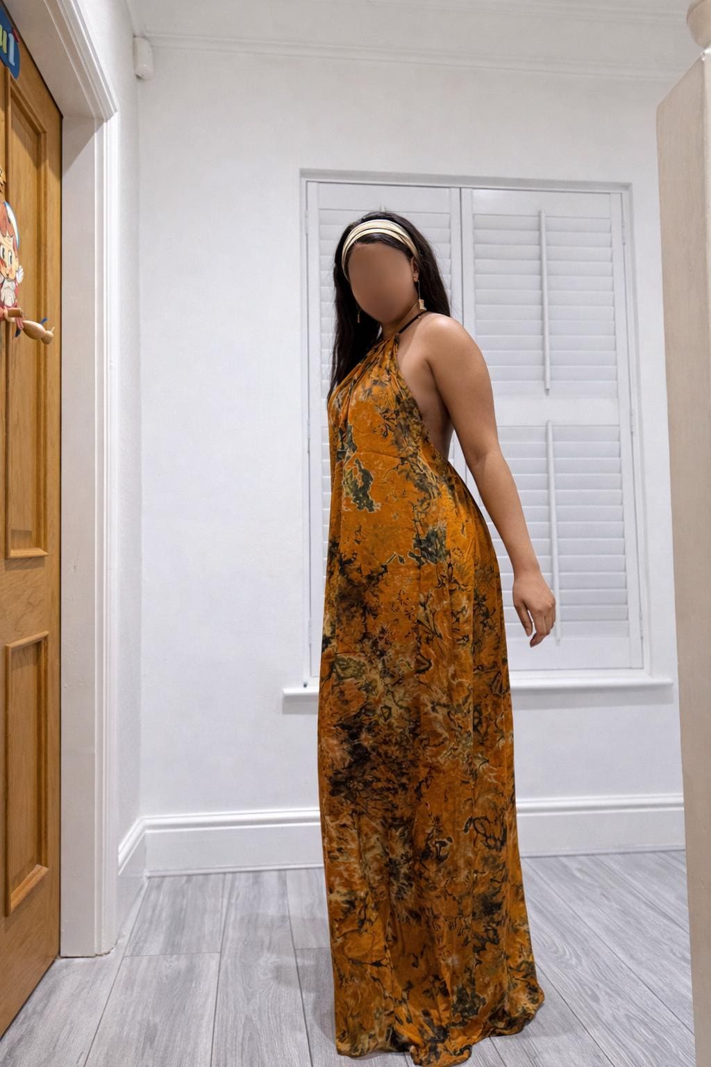 chinese dress ladies Sleeveless Square Neck Maxi Dress | Built-In Shapewear main image 0