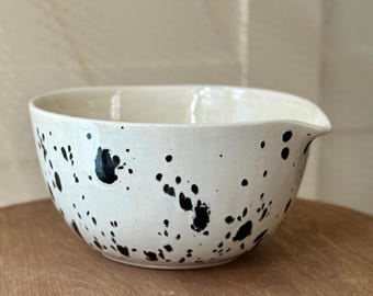 Handmade Speckled Ceramic Matcha Bowl – Chawan Bowl