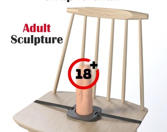 Double Entry Strap to Chair Adult Sculpture (Mature Content) 3d printing model STL