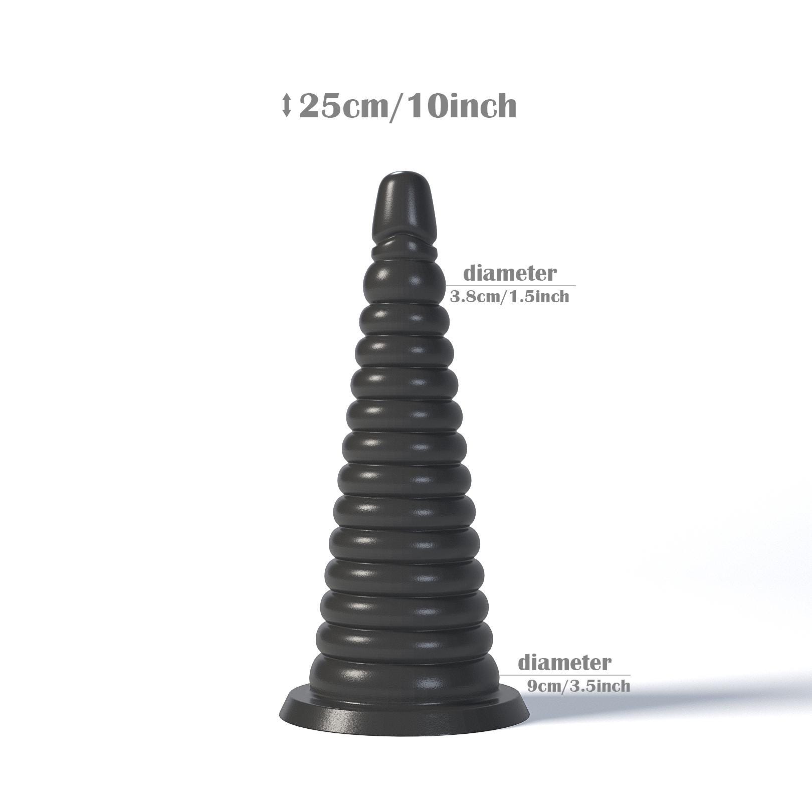 Ribbed Anal Stretching Cone Fantasy Adult Sculpture (Mature Content) 3d print model STL