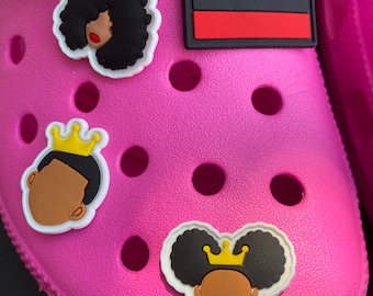 Representation Matters: handmade shoe charms for rubber clogs, black lives matter, black girl magic, solidarity, teens, adults, girls, women