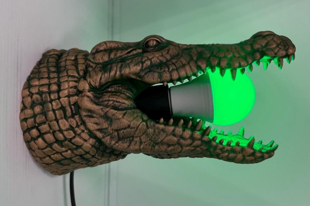 Crocodile Lamp - Etsy