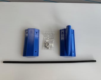 3D Printed Golf Cart Flag Holder: Blue, 25MM Square Tube