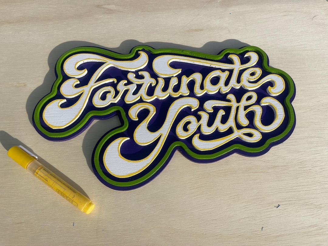 2 Layer Fortunate Youth Sign File for Laser. Band Music Reggae - Etsy
