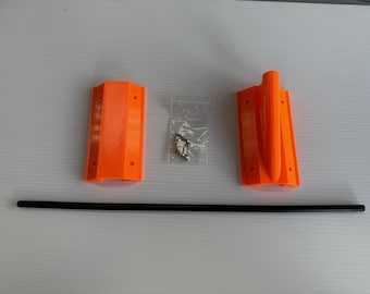 3D Printed Golf Cart Flag Holder: Orange, 25MM Square Tube