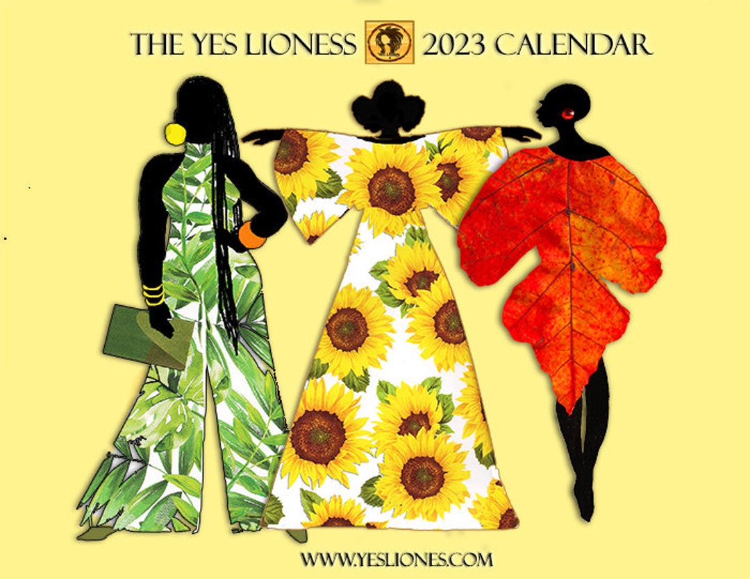 The Yes Lioness 2023 Calendar Etsy