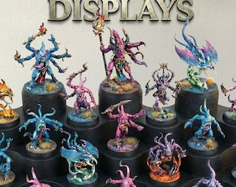 Miniature Display Stand, 32mm Bases, Modular Wargame Organiser
